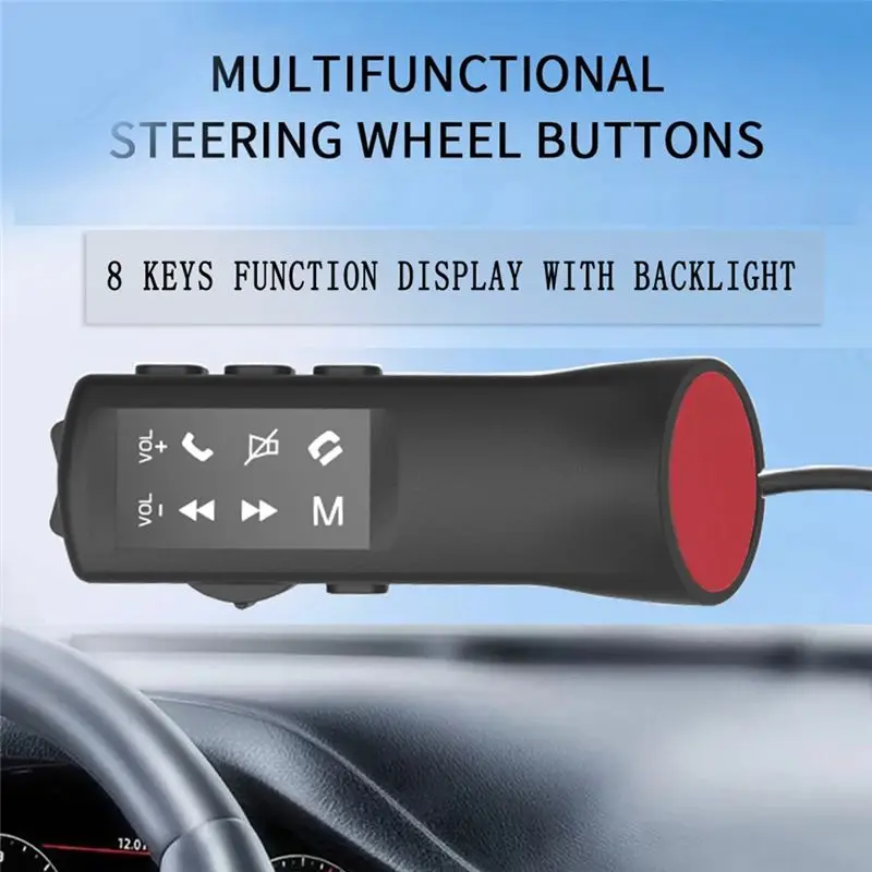 Car Steering Wheel Multi-Function Control Button Handle Key Universal Android Radio DVD 2 Din Android Wired Control Accessories
