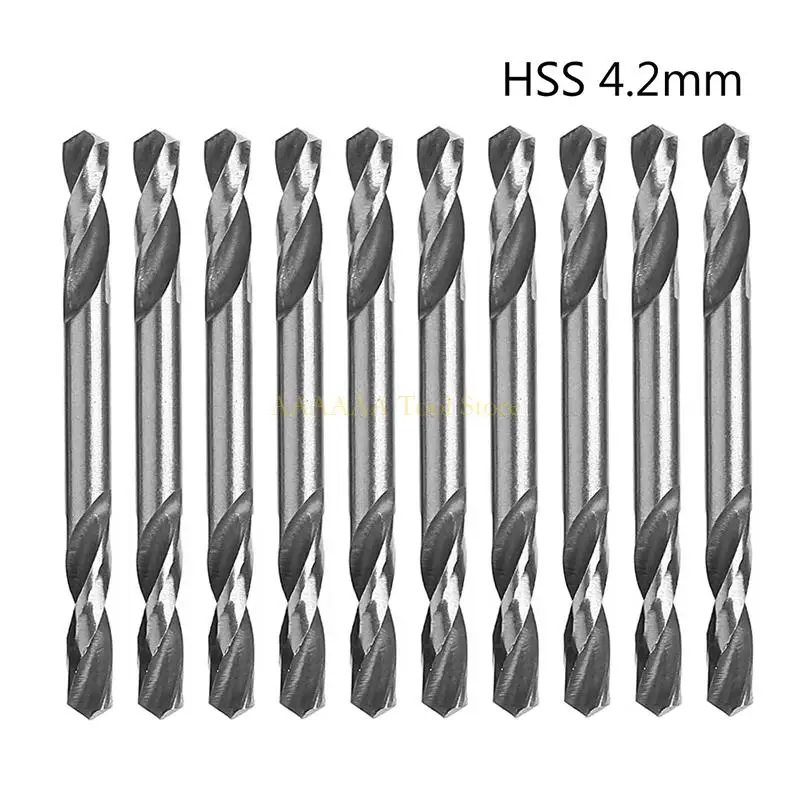 

A2BE 10Pcs 4.2mm HSS Double Ended Drill Tools Drill Set