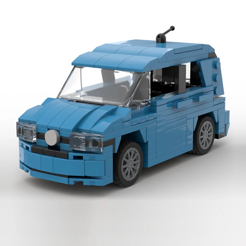 City Car Model MOC Building Bricks Pure Electric Commuter Car Modular Technology Gifts Holiday Assemble Children Toys Suit