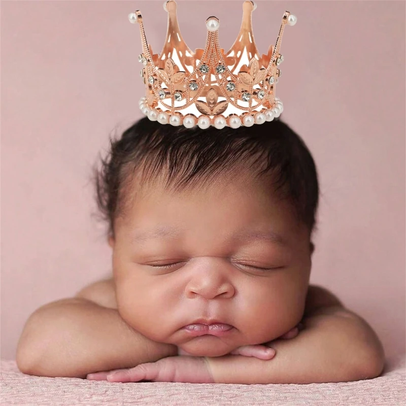 Diadema con para bebé recién nacido, tocado para fiesta cumpleaños para aspecto dulce y encantador