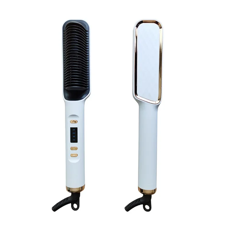 

Best Seller LCD Hair Straightener Comb Does Not Hurt Ha ir Straight Hair Curly Hai r Dual-purpose Lazy Styling Comb H air Straig