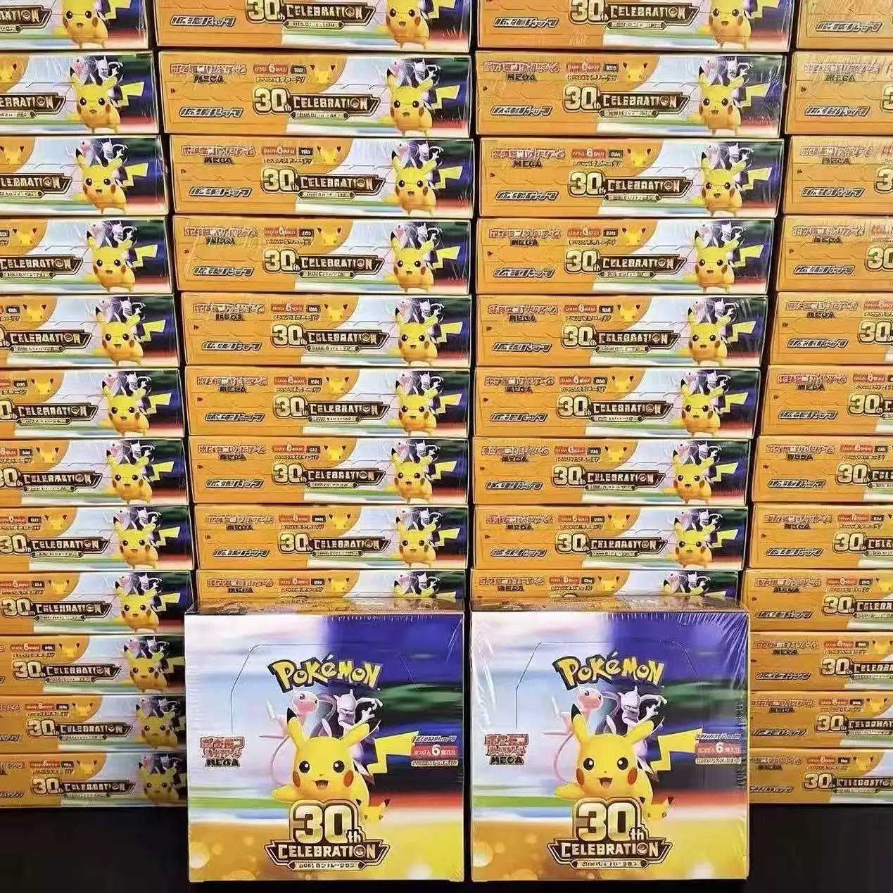 Japanese Version Poke PTCG Trading Card 30th Anniversary Booster Pack Eevee Box Hanging Box M6a Charizard Collectible Blind Box