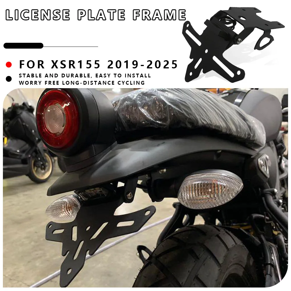 MTKRACING for YAMAHA XSR155 2019-2025 Motorcycle Accessories License Plate Holder LED Light Tail Tidy Fender Eliminator