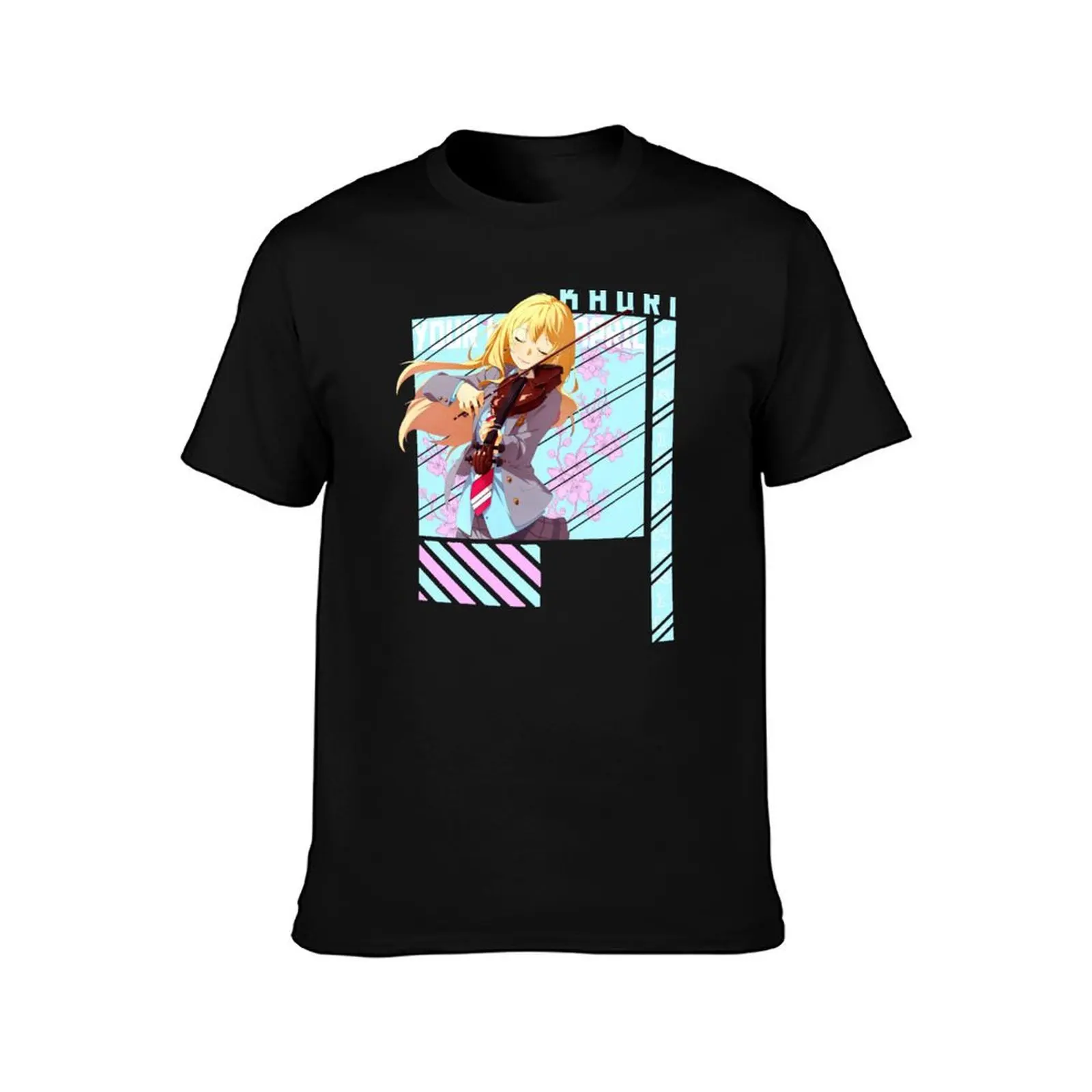 kaori Your lie in April shirt T-Shirt graphic tee shirt graphic t shirt vintage plus sizes oversizeds slim fit t shirts for men