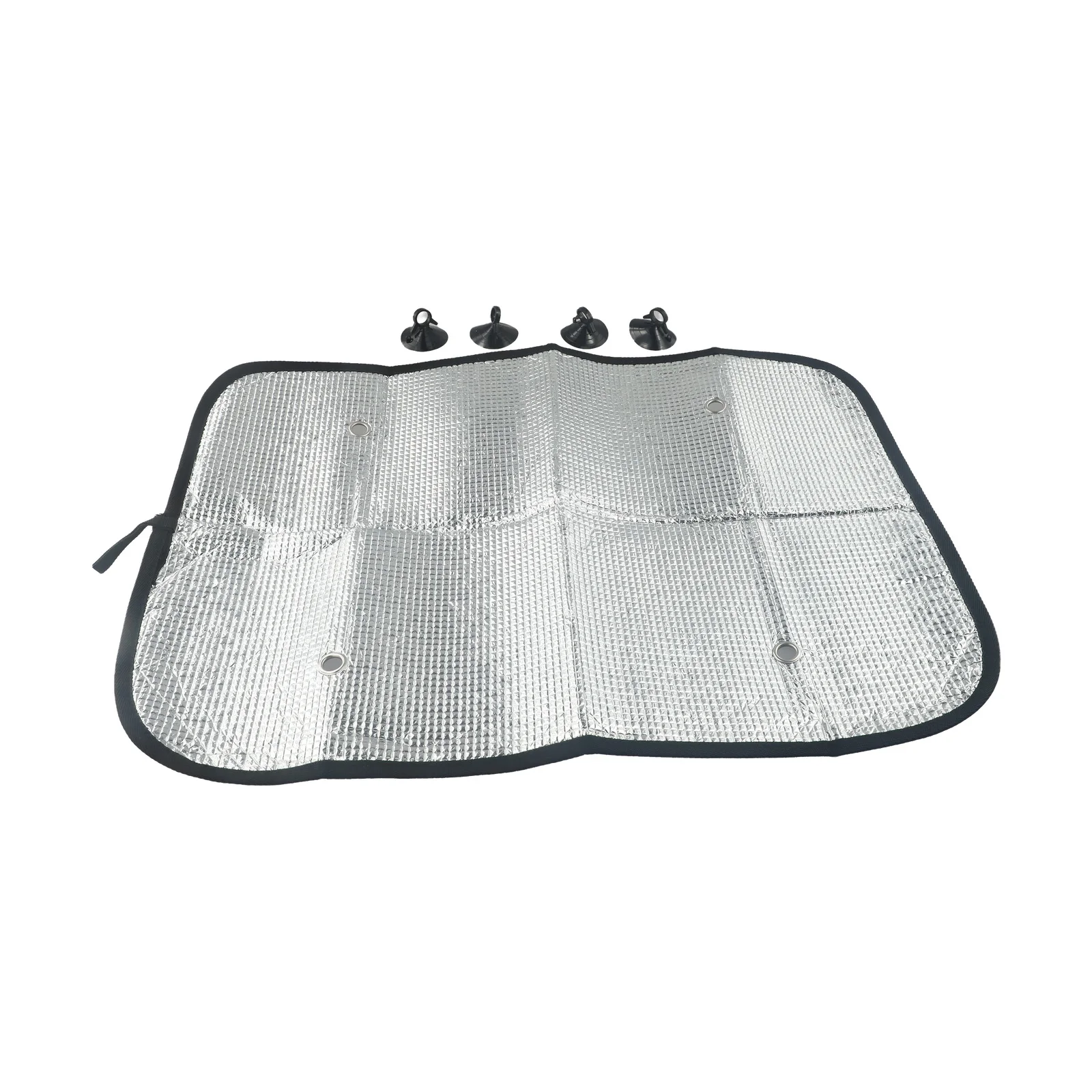 1pc RV Vent Covers Roof Cover Reflective Sun Shade Insulator With 4 Sucker Travel Interior Automobiles Accessories