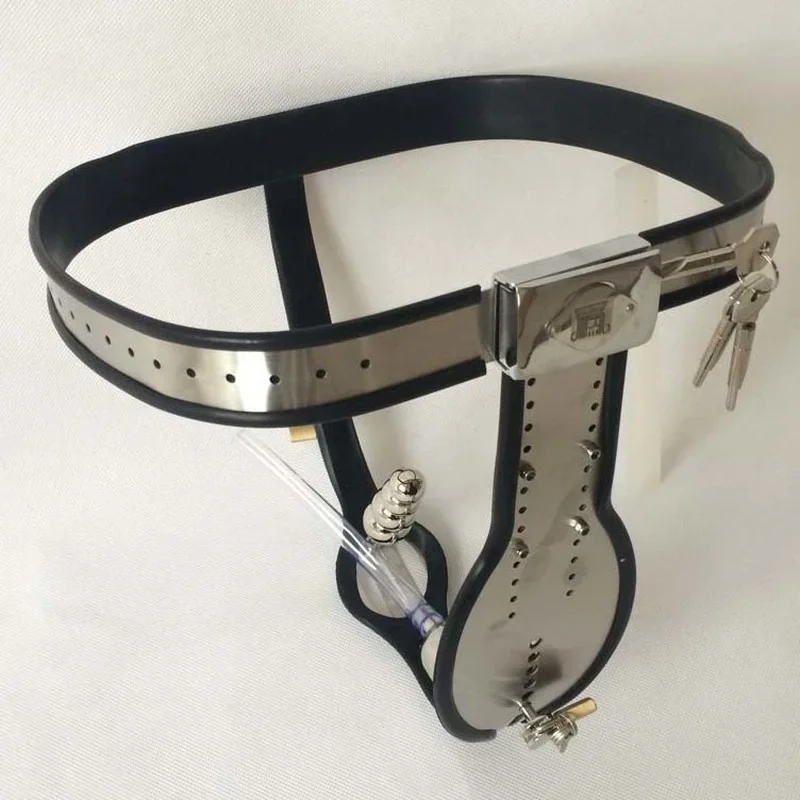 جديد أحزمة العفة الذكور الفولاذ المقاوم للصدأ T جهاز العفة مع المكونات SM المدمج في قفص حلقات القضيب المثيرة مجموعة لعبة الجنس للرجال مثلي الجنس