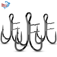 Rosewood #4 #2 #1 #1/0 Assist Hook With Bait Holder Soft Fishing Lure Spike T-Trebles Claw Treble Freshwater Saltwater Sea Pesca