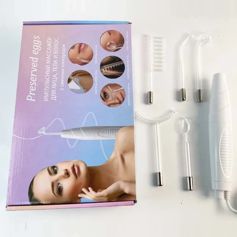 Equipo de belleza de alta frecuencia 5 en 1, máquina de palo para eliminar el acné y las cicatrices de la piel, dispositivo de belleza multifuncional