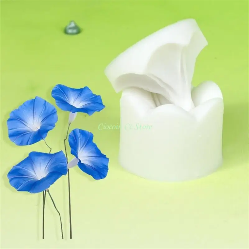 X90F Morning Glory Silicones Molds For Cake Decorating Soap Clay Craft Projects
