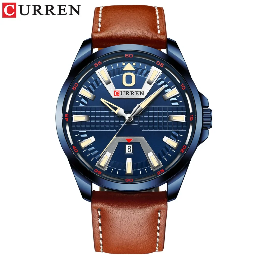 Curren Top Luxury Brand 8379 Men\'s Watch Waterproof Quartz Belt Watch Business Men\'s Watch Calendar Watchjavascript