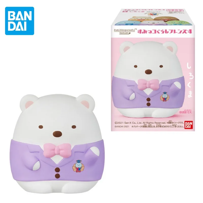 Bandai Original CANDY TOY Sumikkogurashi 4 Anime Figure Friends of Rabbit Pill Action Figure Toys for Boys Girls Birthday Gifts