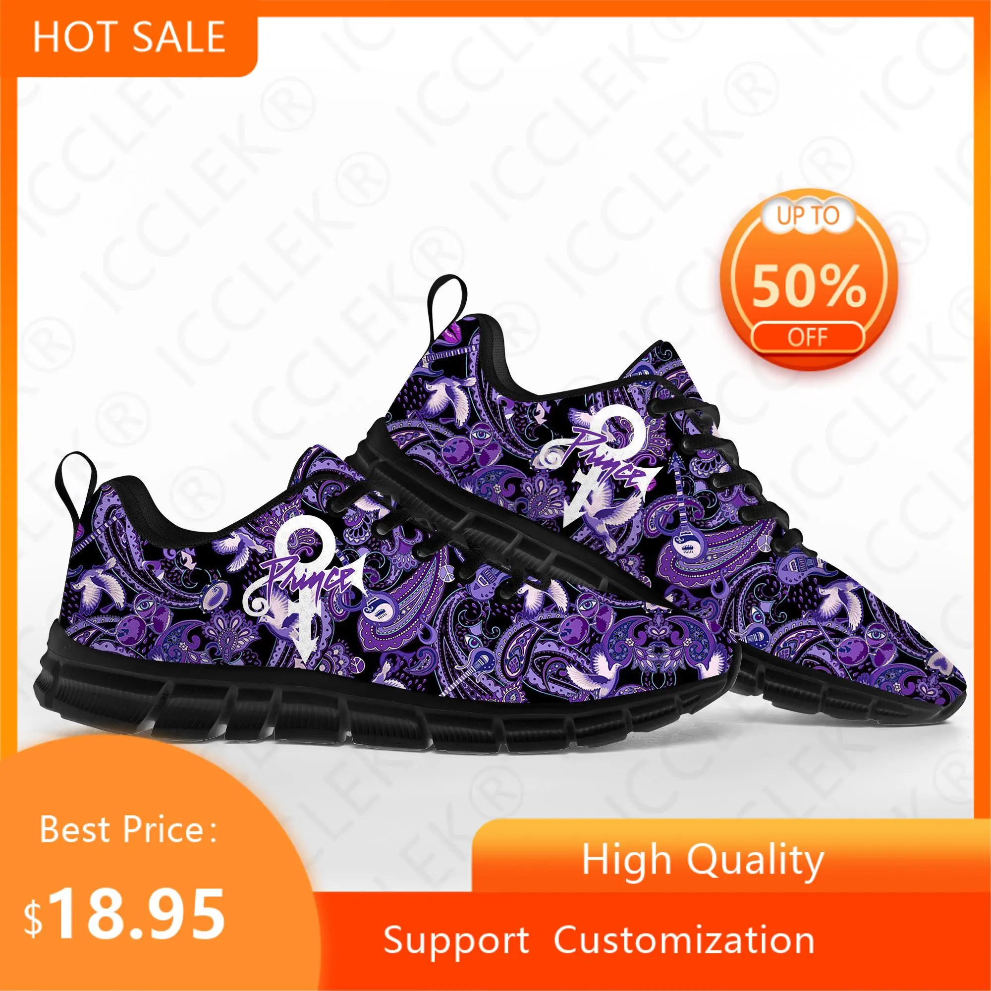 Prince Rogers Nelson Purple Rain Sports Shoes Mens Women Teenager Kids Children Sneakers Casual Custom High Quality Couple Shoes