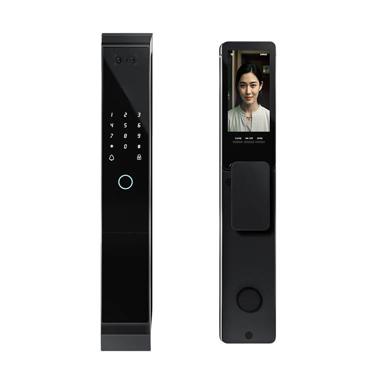 001 Fully Automatic Anti-theft TTlock 3D Face Smart Locks WiFi Facial Recognition Camera Video Intercom Fingerprint Door Lock