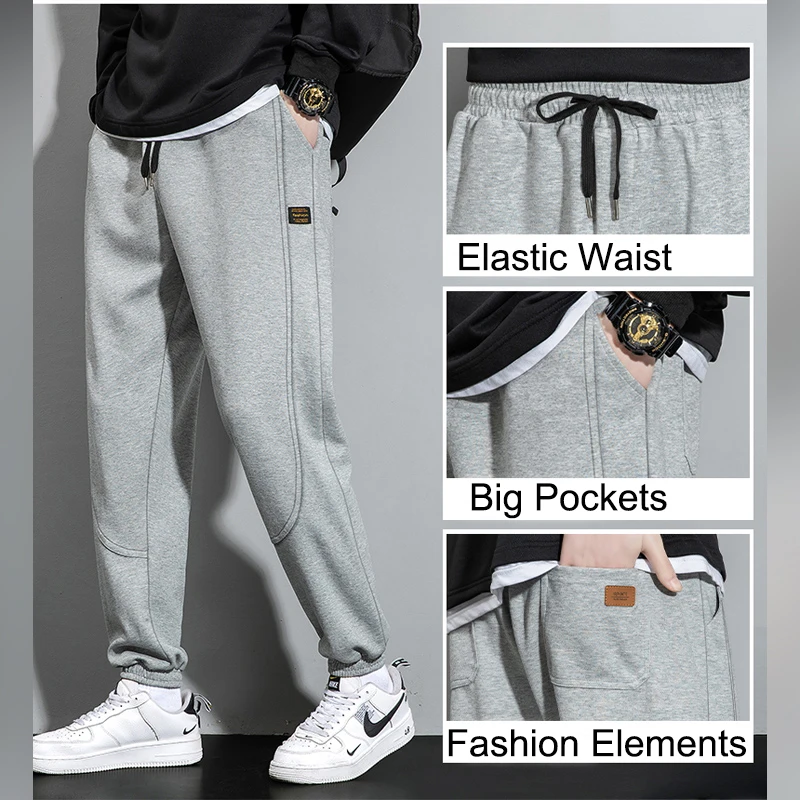 

95% Cotton Jogging Sports Pants for Men Daily Sweatpants Hot Sales Casual Versatile 2025 New the Four Seasons Men's Clothing