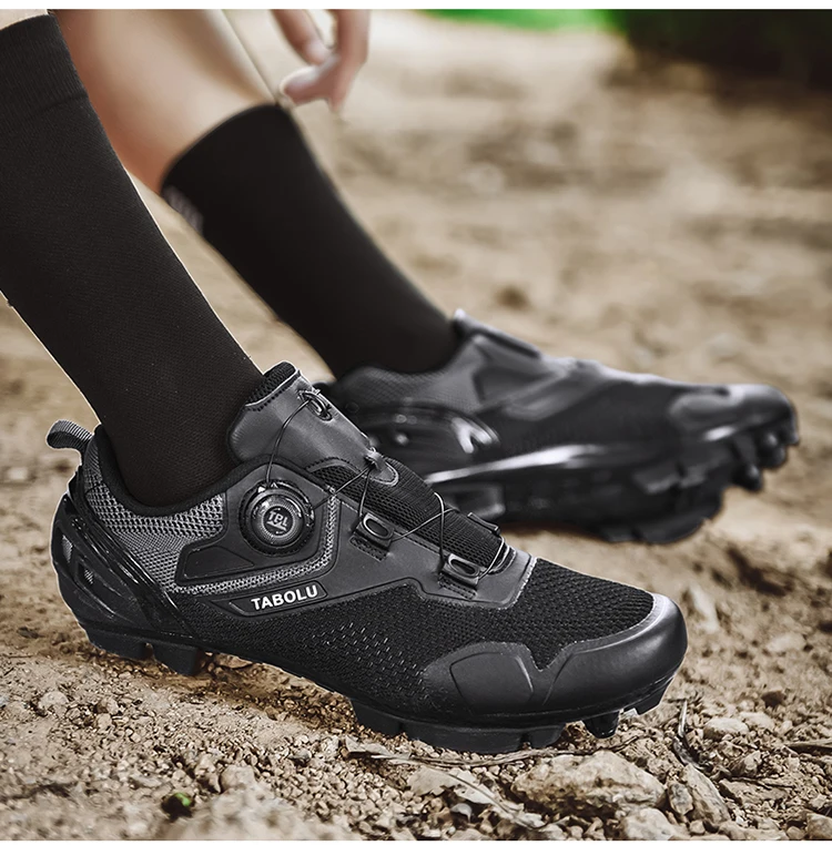 Professionelle MTB Mountainbike-Schuhe für Herren, Atmungsaktive SPD-Rennradschuhe, Damen SPD-Klickschuhe für Radsport – Detail 15