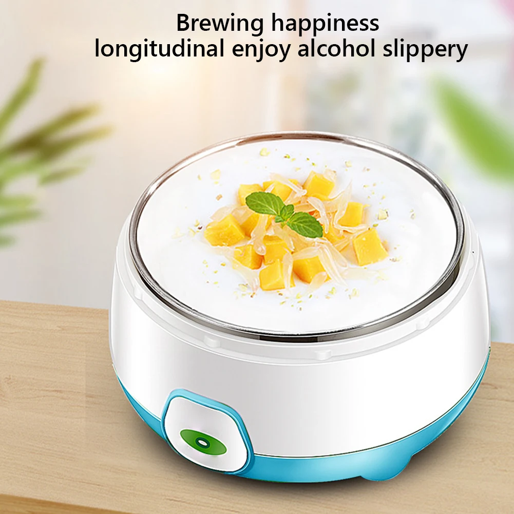 1L Household Rice Wine Maker Stainless Steel Natto Fermenting Machine Portable Yogurt Maker for Yogurt Greek Yogurt Cheese Natto