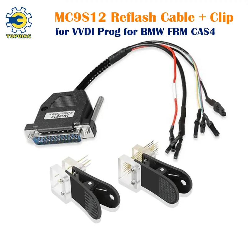 Data Reading Adapter for BMW FEM CAS4-5M48H-1N35H MC9S12 Reflash Cable + Clip Reads CAS4 Data Without Welding for VVDI PROG