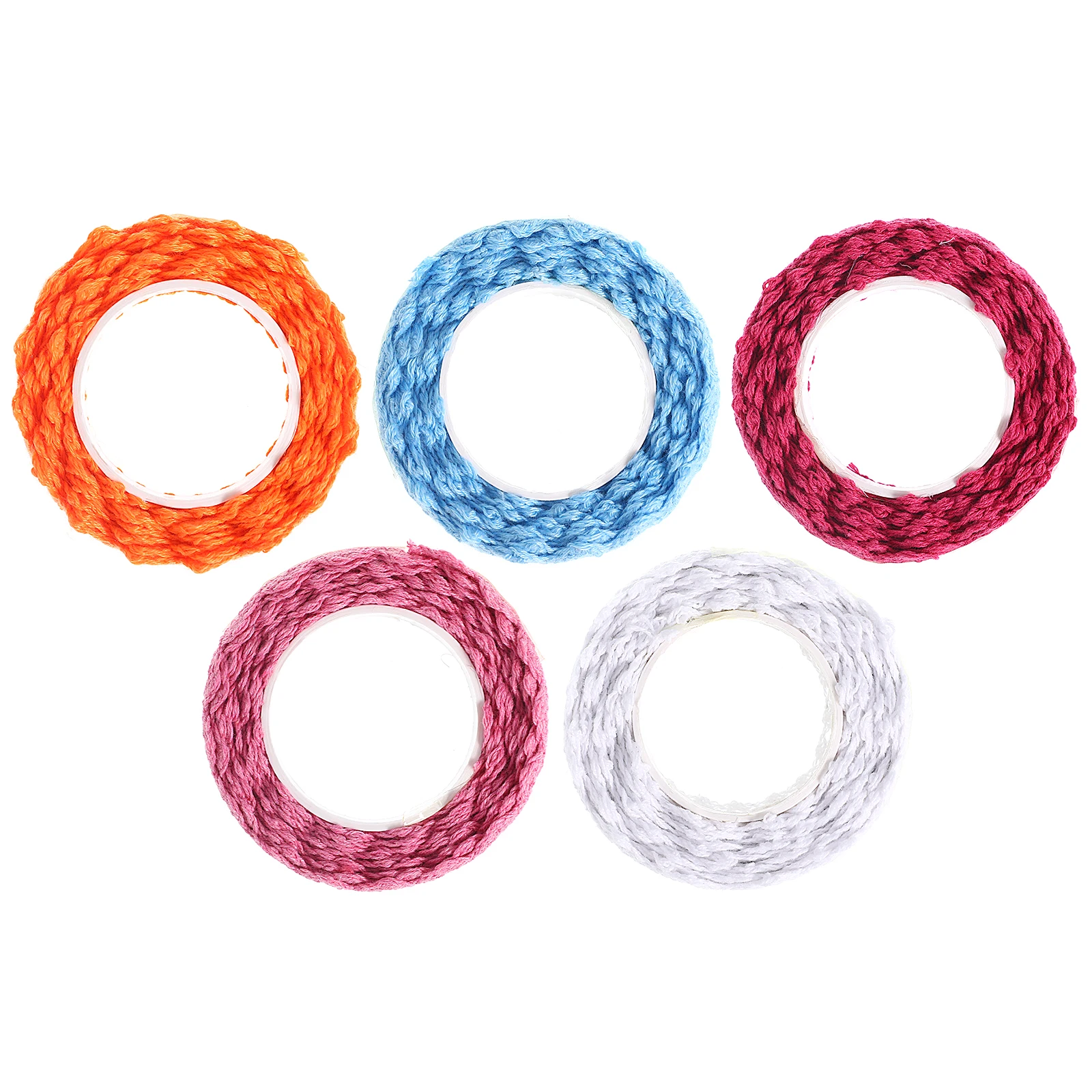 

5 Pcs Hollow Lace Tape Adhesive Ribbon Cloth Stationary Decoration Craft Supplies Scrapbooking Gifts Planner Stickers