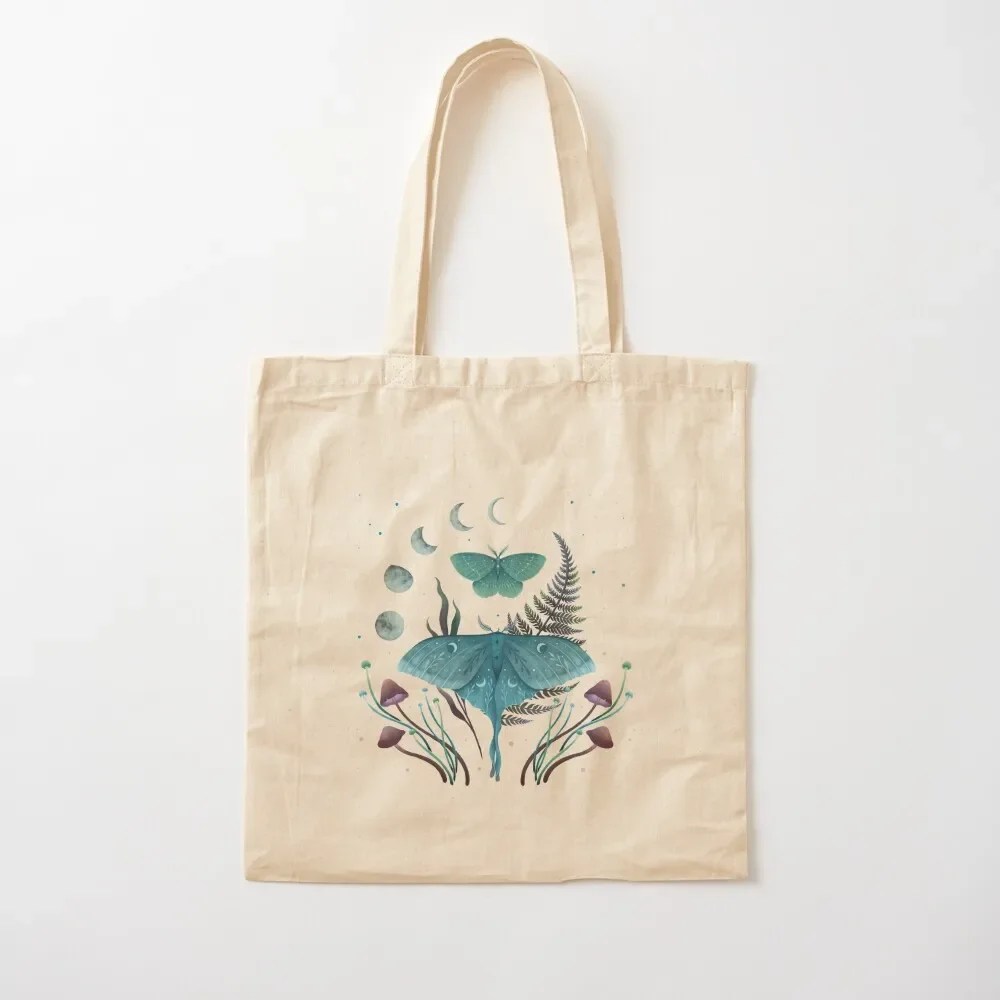 

Luna and Emerald Tote Bag Canvas shoulder bag hand bags Customizable tote bag