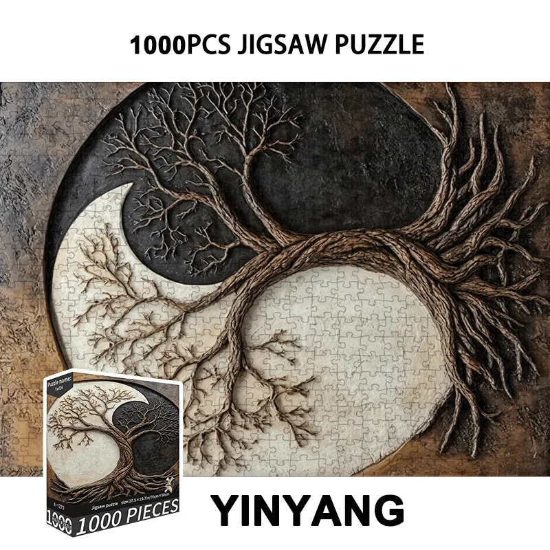 1000pcs Jigsaw Puzzle Traditional Tai Chi Design 27.56
