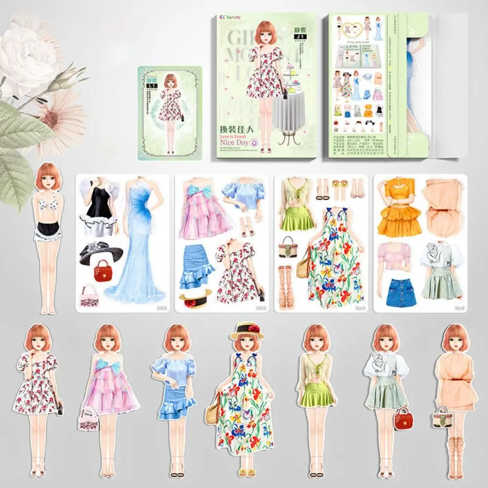 

Fun Paper Magnetic Dress Up Dress Up Games Repeatable Princess Dress Up Stickers DIY Sticker Decoration Toy Unisex