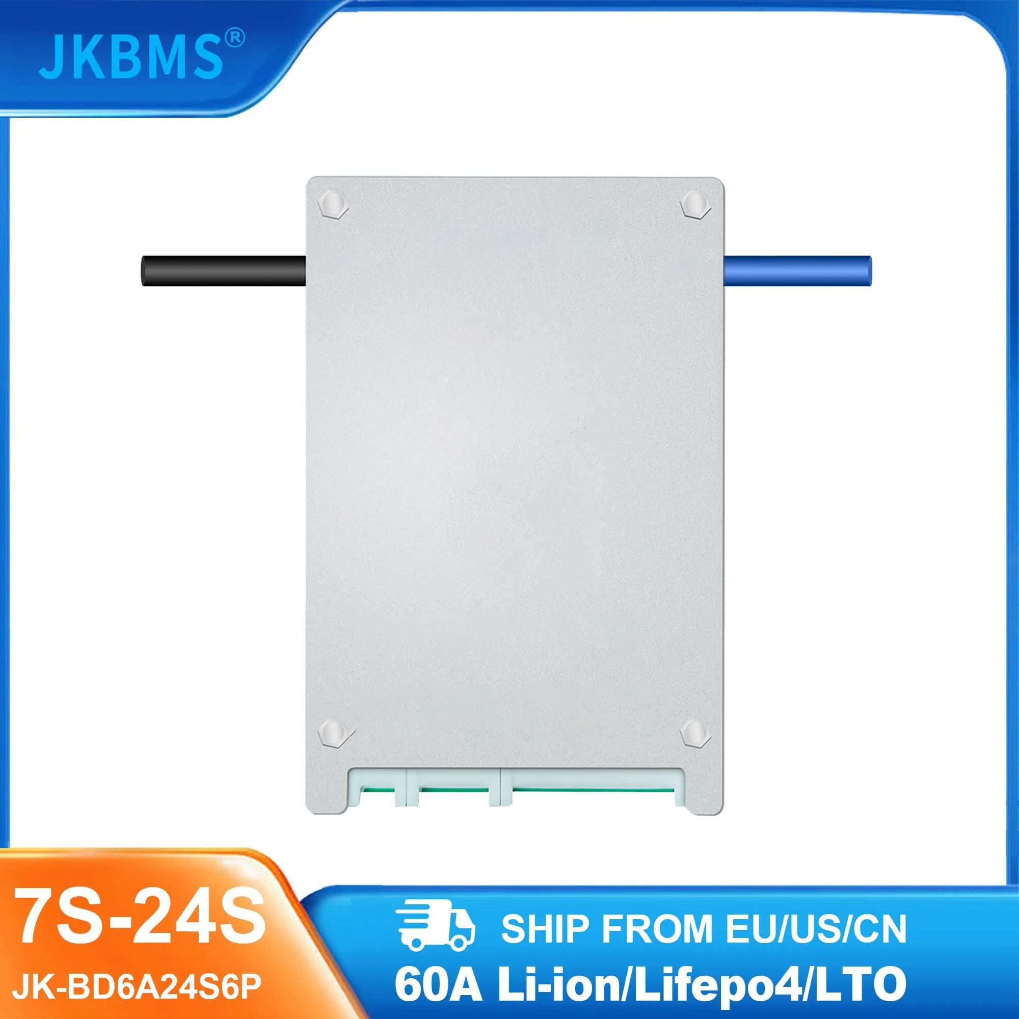 

JKBMS SMART BMS 0.6A Active Balance 60A 8S 9S 10S 11S 12S 13S 14S 15S 16S 17S 20S 24S Li-Ion LTO 18650 Battery Lifepo4 Battery