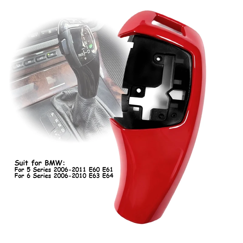 Auto-Schaltknauf-Abdeckung für BMW E60 5er-Serie 2006-2011/6er-Serie 2006-2010 E61 E63 E64 Auto-Schaltzubehör Reparatur-Set – Detail 6