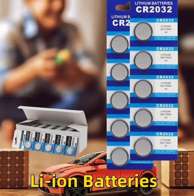 ใหม่ 5-60PCS CR2032 CR 2032 แบตเตอรี่ปุ่ม 3V แบตเตอรี่ลิเธียมสําหรับนาฬิกาของเล่นเครื่องคิดเลขรถรีโมทคอนโทรลปุ่มเหรียญ