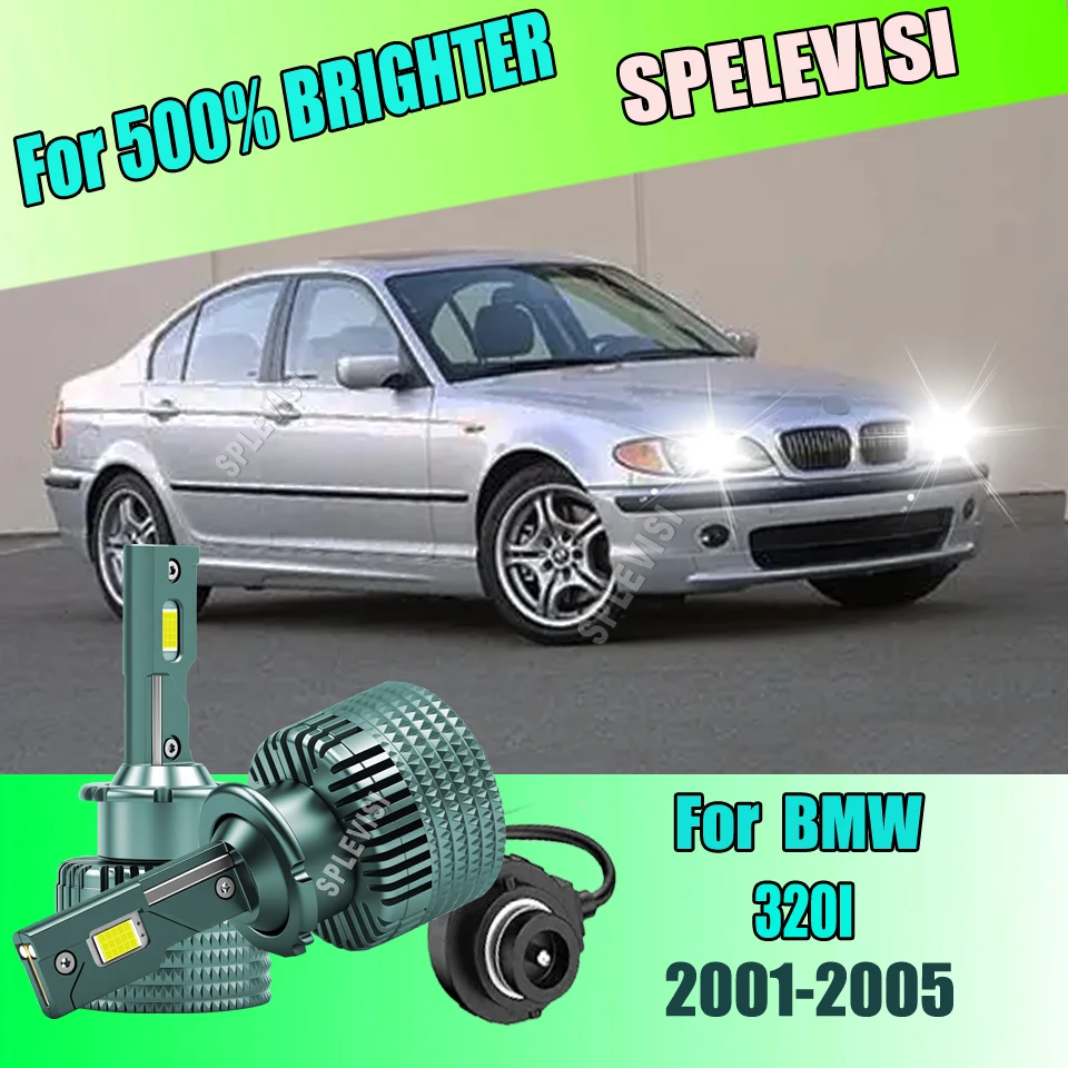 

2x 120 Вт D2S D2R D2C светодиодные HID ксеноновые лампы 6000K белые автомобильные фары для BMW (США) 320I 2001 2002 2003 2004 2005