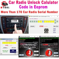 Car Radio Calulator Radio Unlock Code Calulator Code in Eeprom for Alfa for BECKER for Honda for Nissan for BMW...ect Many Cars