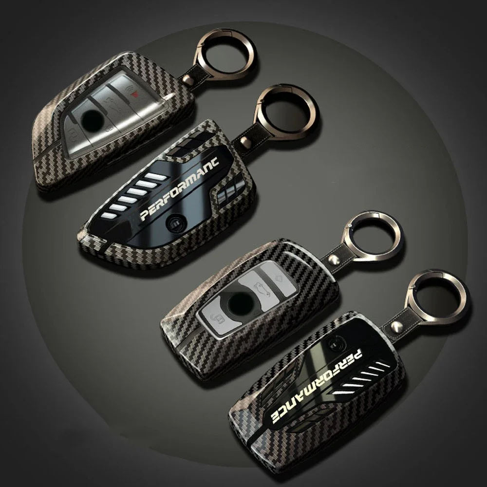 

Zinc Alloy Carbon Fiber Car Key Cover Case For BMW F20 F30 F34 E60 E90 F10 E34 E36 G30 F15 F16 1 3 5 7 X5 X3 Series accessories