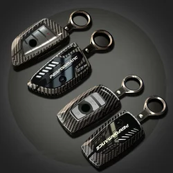 Zinc Alloy Carbon Fiber Car Key Cover Case For BMW F20 F30 F34 E60 E90 F10 E34 E36 G30 F15 F16 1 3 5 7 X5 X3 Series accessories