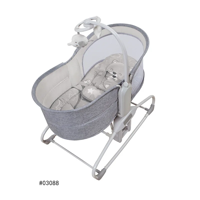 Baby Rocking Chair Electric Baby Comfort Rocking Bed Multifunctional Newborn Treasure Bed Baby Swing Electric Newborn Cradle