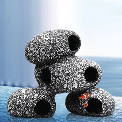 Aquarium Decoration Stone Shelter Rock Caves for Shrimp Cichlid Hiding Breeding Spawning Hideout Decor for Territorial Fish