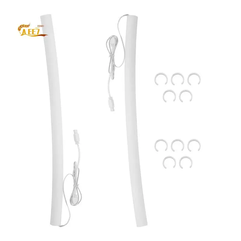 

AEE7-2PCS Silicone Water Cooler Soft Tube ARGB Luminous Sleeve Tube 5V 3PIN Fluid Water Cooled Tube Computer Case Decor