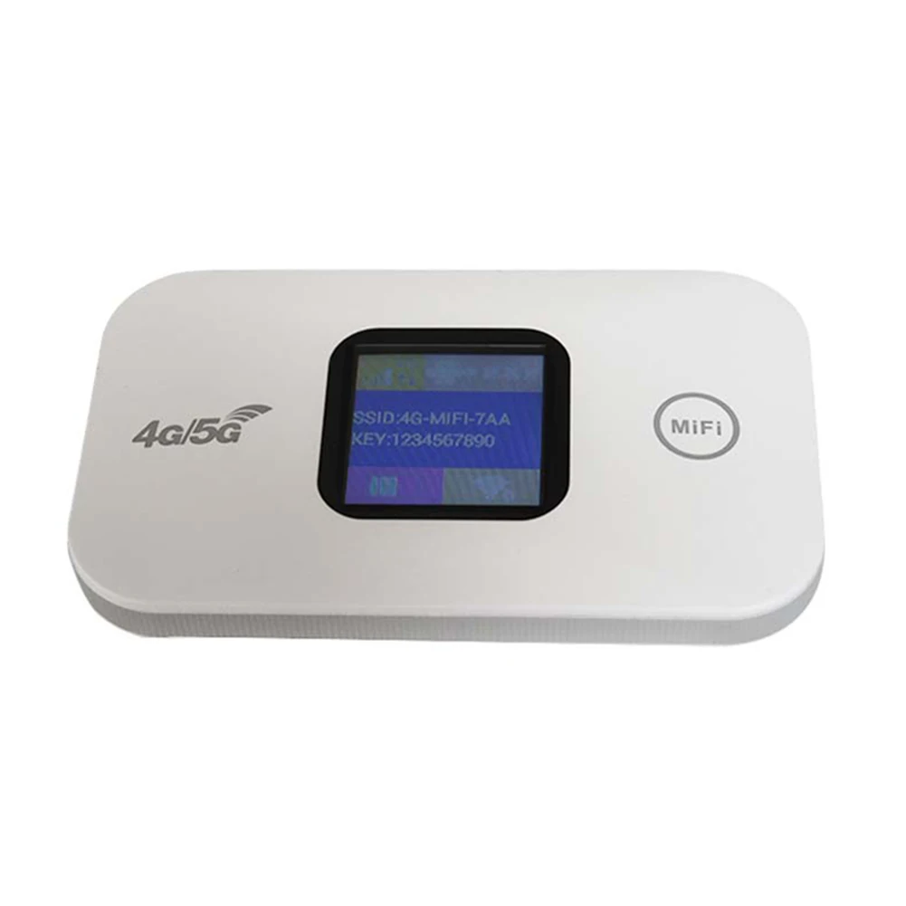 4G LTE Wireless WiFi 150Mbps Mini 4G Router Sim Card Slot Portable Network Hotspot Device 2100mAh Colorful LED Display
