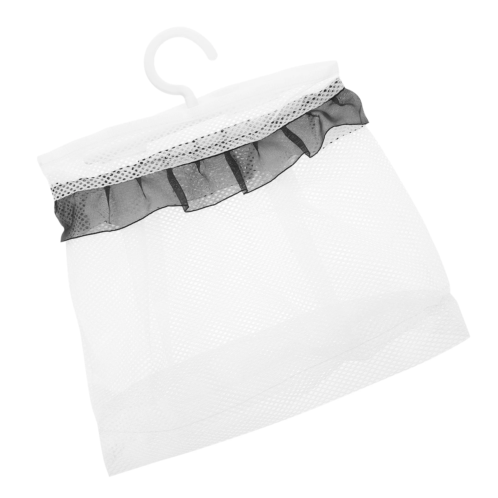 

1pc Multi Purpose Home Kitchen Bathroom Storage Mesh Bag Clothespin Organizer Breathable Hanging Laundry Net Container Sock