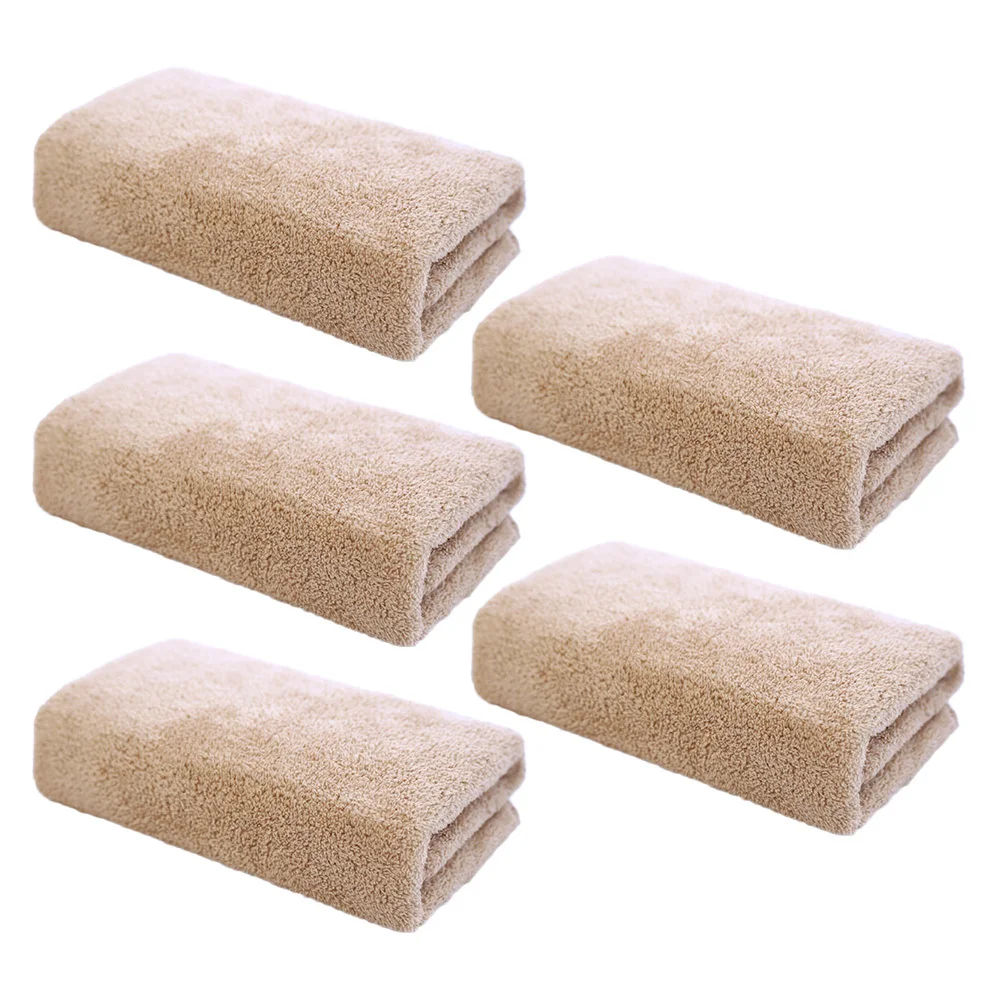 5 szt. Ściereczek z mikrofibry do demakijażu khaki, chłonne, wytrzymałe, miękkie ręczniki do mycia twarzy, praktyczne do użytku domowego i w podróży.