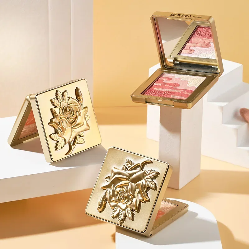 Iluminador Evidenziatore Viso Contouring Palette di trucco Shimmer Viso Bronzer e Evidenziare Corpo Shimmer Bellezza Etichetta privata