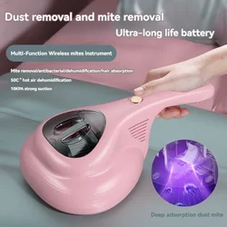 New Mites Remover, Wireless Charging on Home Bed, Ultraviolet Mite Removal, Portable Handheld Vacuuming, Small Mites Eliminator