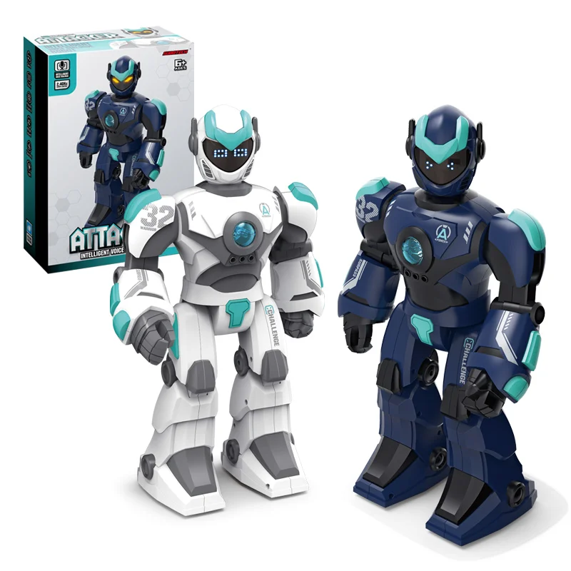 لعبة روبوت للتحكم عن بعد، لعبة روبوت ذكية للتحكم عن بعد الصوتي للأطفال، مناسبة للأولاد والز