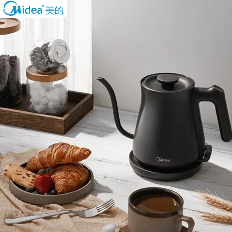 

Midea 1000W Electric Kettle Hand Brew Coffee Pot 0.7L Gooseneck Jug Slender Mouth Pot Smart Temperature Control Teapot 220V