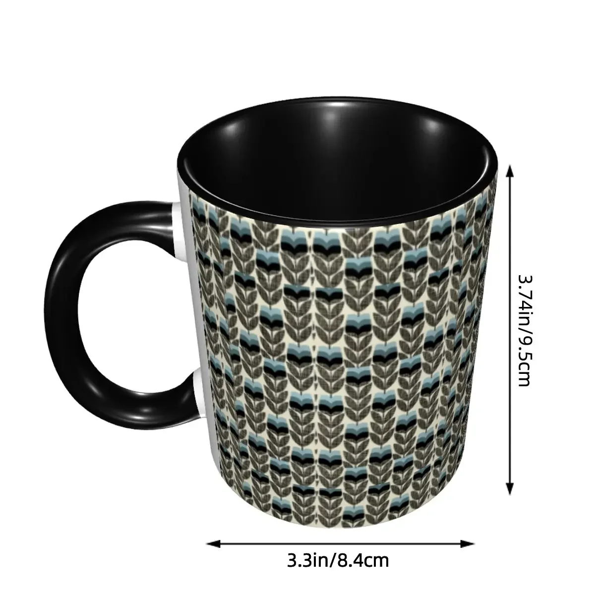 Orla Kiely Scandinavian Multi-stem Coffee Mug DIY Custom Ceramic Tea Milk Mug