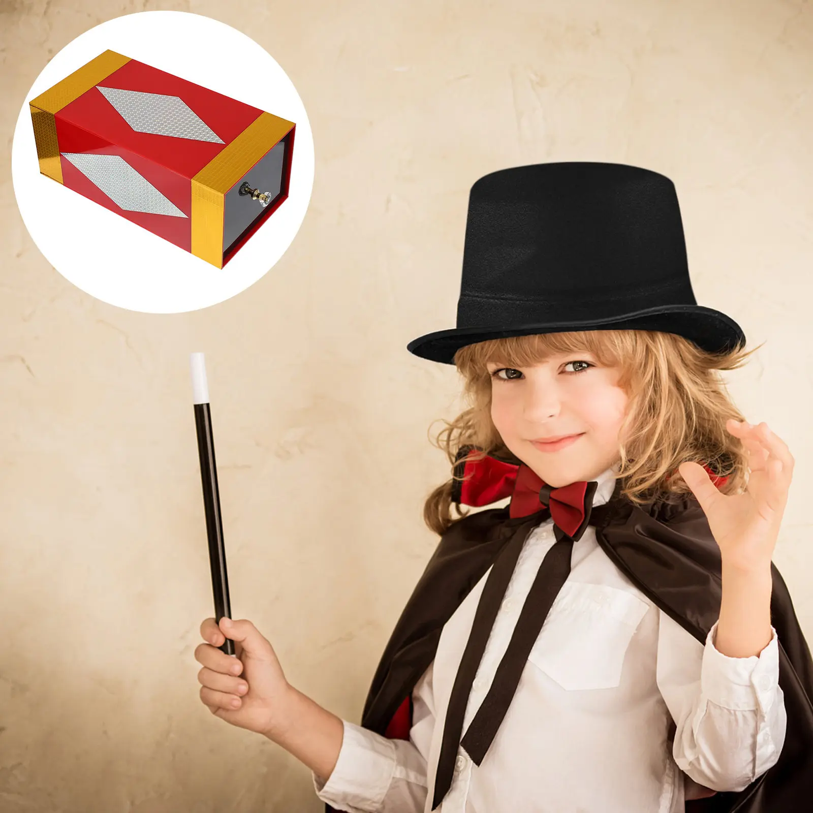 

1Pcs Magic Props Empty Pull-Out Box Performance Close-Up Trick Party Gimmick Appearing Vanishing Pull Box