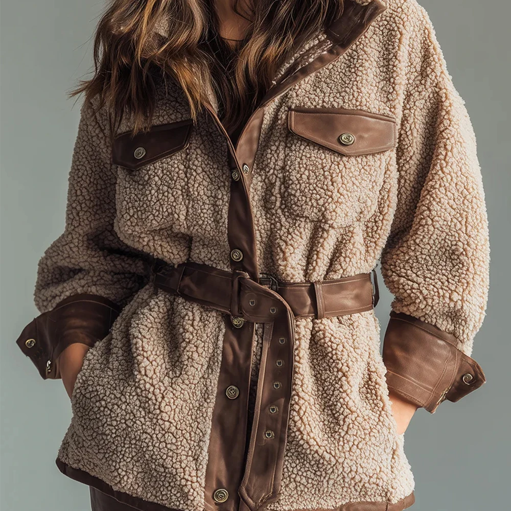 

Women Jacket Retro PU Leather Coat Winter Outwear Fashion Tops