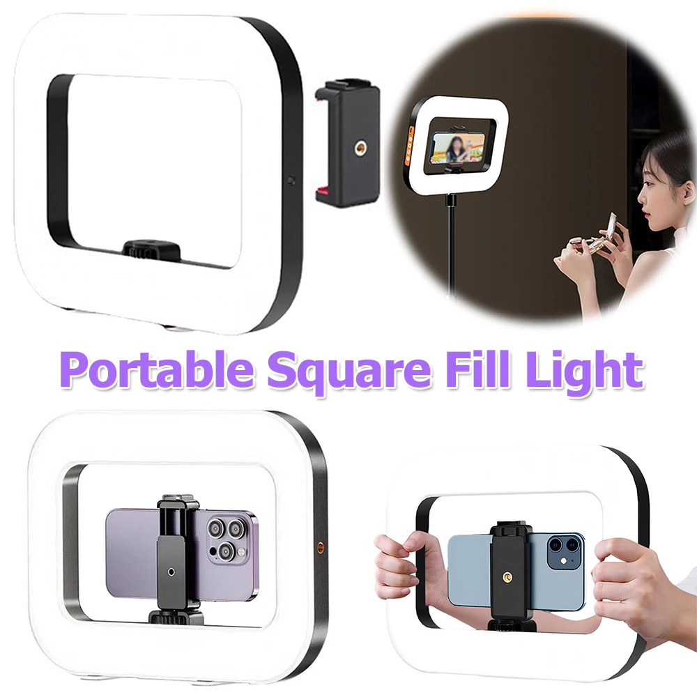 Handheld Selfie Light Oplaadbaar Oplaadfotografielicht Verstelbare tweekleurige fotografie-vullamp voor het opnemen van vloggen