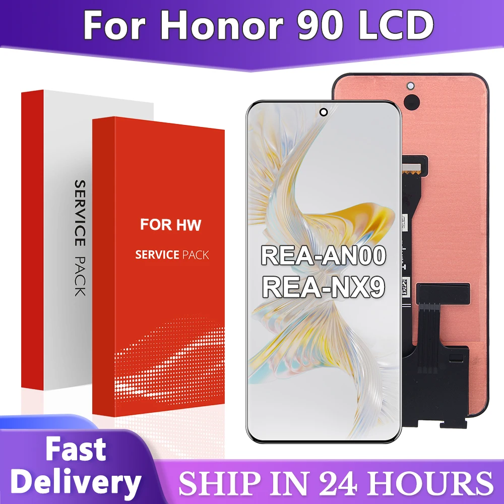 

6.7'' New For Honor 90 LCD REA-AN00 REA-NX9 Display Screen Touch Panel Digitizer Assembly For Honor90 Display With Frame