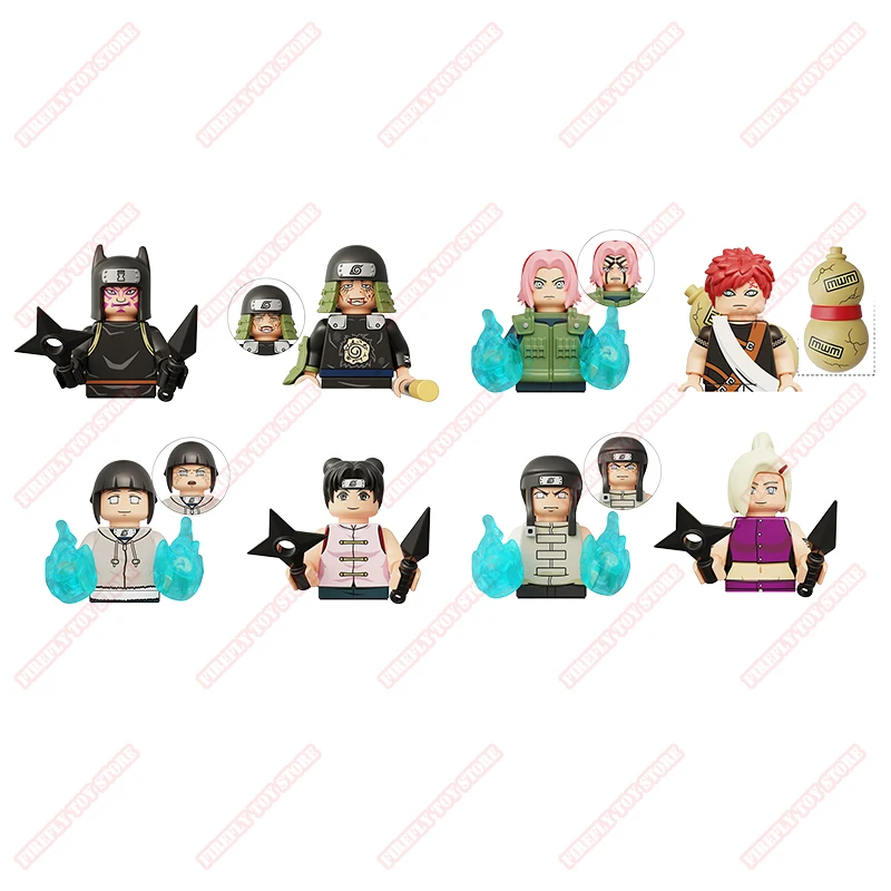 Naruto Animation Game Peripheral Toys Small Doll Kakashi Itachi Madara Minado Gaara Ino Anime Action Model Figures Collection
