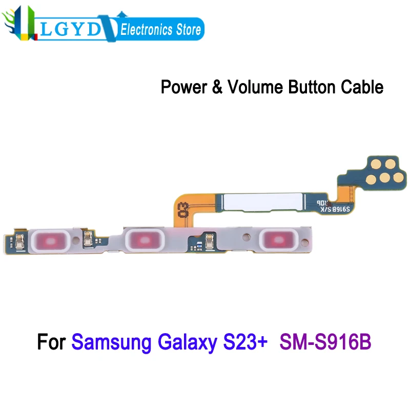 Power & Volume Button Flex Cable For Samsung Galaxy S23 Plus SM-S916B Phone Repair Replacement Part