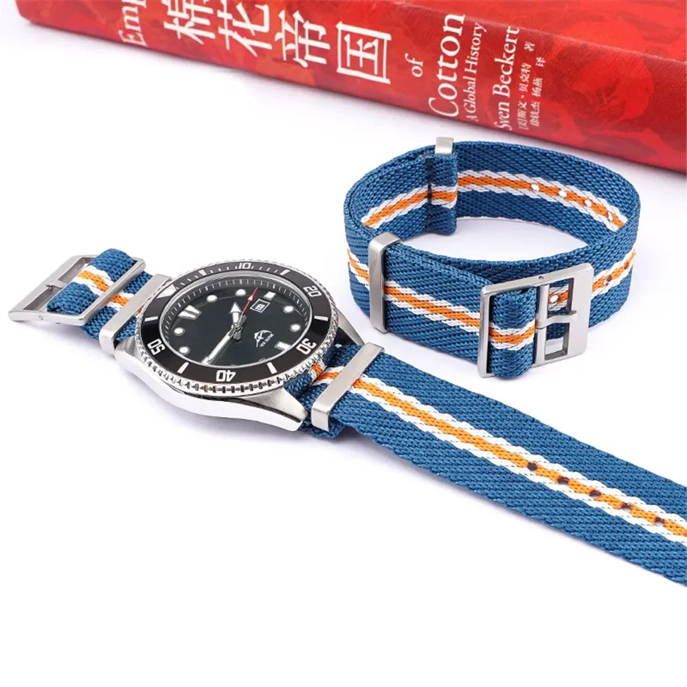 Premium-grade Nylon Strap 18mm 20mm 22mm 24mm Braided Canvas Watch Band Men Women Soft Sport Waterproof Bracelet Accessories